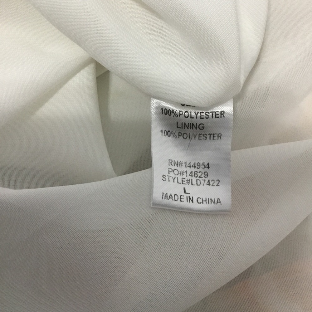 Luxxel Puff Sleeve Strappy Open Back Floral Maxi Dress size L - Picture 11 of 13